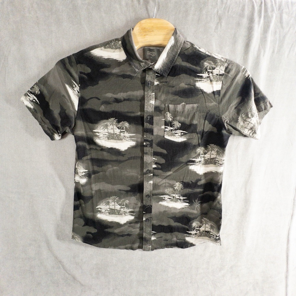 EXP Hawaiian‎ Cotton Blend Shirt Mens Large Resort Beach Cruise Vacation